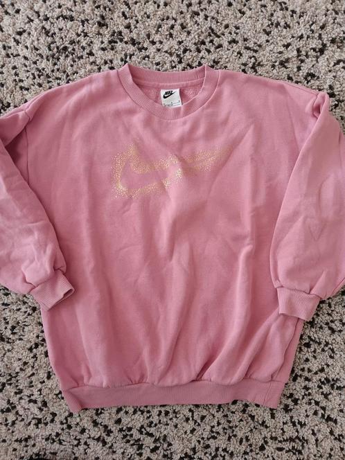 Nike trui M 137 146 roze goud, Kinderen en Baby's, Kinderkleding | Maat 134, Gebruikt, Meisje, Trui of Vest, Ophalen of Verzenden