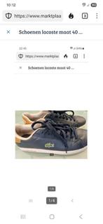 Schoenen lacoste maat 40 in goede condetie Schoenen lacoste, Ophalen of Verzenden, Zo goed als nieuw, Sneakers of Gympen