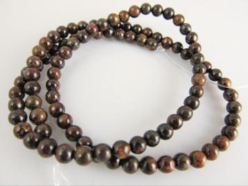 Bronziet kraal rond circa 4-6 en 8.5 mm beschikbaar voor biedingen