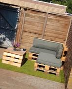 EPAL pallets loungeset met kussens, Tuin en Terras, Ophalen, Gebruikt, Hout, Loungeset
