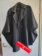 Poncho maat  58, Ophalen of Verzenden, Zo goed als nieuw, Zwart
