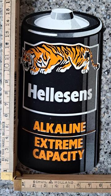 Vintage sticker Hellesens Batterijen tijger logo merk  beschikbaar voor biedingen