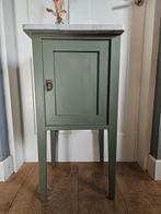 Antiek Nachtkastje met Marmeren Blad, Huis en Inrichting, Slaapkamer | Nachtkastjes, Ophalen, Gebruikt, 70 cm of meer