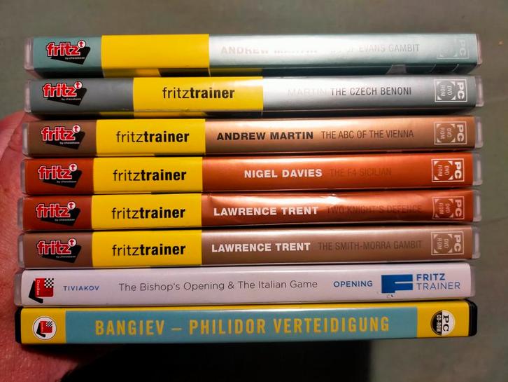 Schaaktraining op acht DVD-rom schijven (alle 8 als nieuw), Cd's en Dvd's, Dvd's | Documentaire en Educatief, Zo goed als nieuw