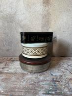 Stapel oude koekblikken, Antiek en Kunst, Ophalen of Verzenden