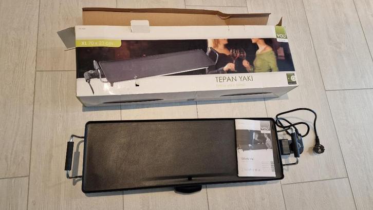 Teppan Yaki tafelgrillplaat, Witgoed en Apparatuur, Grillplaten, Zo goed als nieuw, Tafelgrill, Ophalen