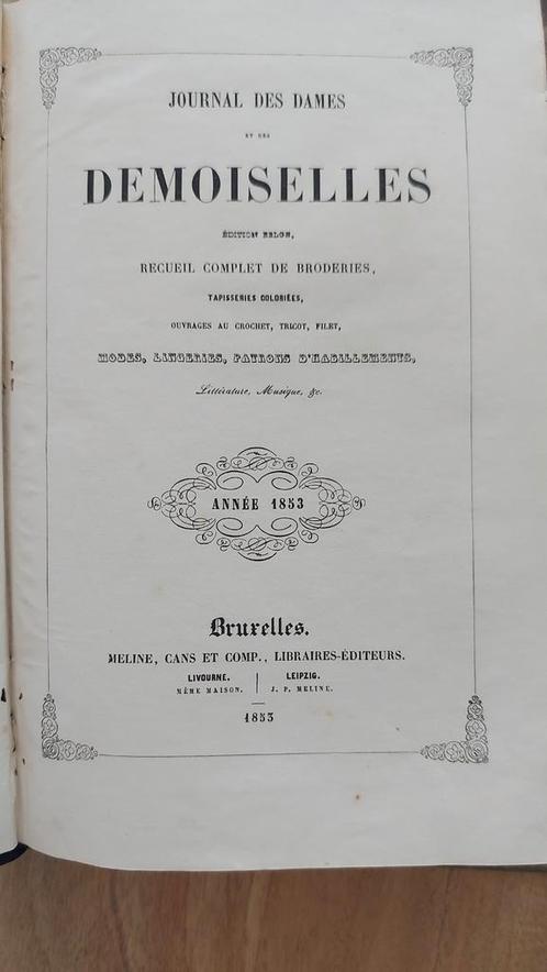 Victoriaans patronen boek 1853, Antiek en Kunst, Antiek | Boeken en Bijbels, Ophalen of Verzenden
