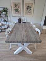 Yumali/Silvares Eettafel 6-8 pers. + Stoelen (optioneel), Huis en Inrichting, Tafels | Eettafels, Ophalen, Gebruikt, 100 tot 150 cm