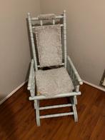 Schommelstoel, Huis en Inrichting, Stoelen, Ophalen, Gebruikt, Blauw, Eén