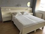 Auping 2 persoons bed-kast  en 2x eenpersoons bed, Huis en Inrichting, Slaapkamer | Bedden, Crème, 180 cm, Gebruikt, 210 cm