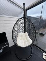Hangstoel swing met standaard zwart, Huis en Inrichting, Stoelen, Zwart, Ophalen of Verzenden, Zo goed als nieuw, Metaal