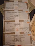 Certificaten Koninklijke Papierfabrieken Gelder Zonen N 2 st, Ophalen of Verzenden