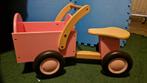 new classic toys houten bakfiets kinderloopfiets, Ophalen of Verzenden, Zo goed als nieuw, Overige merken