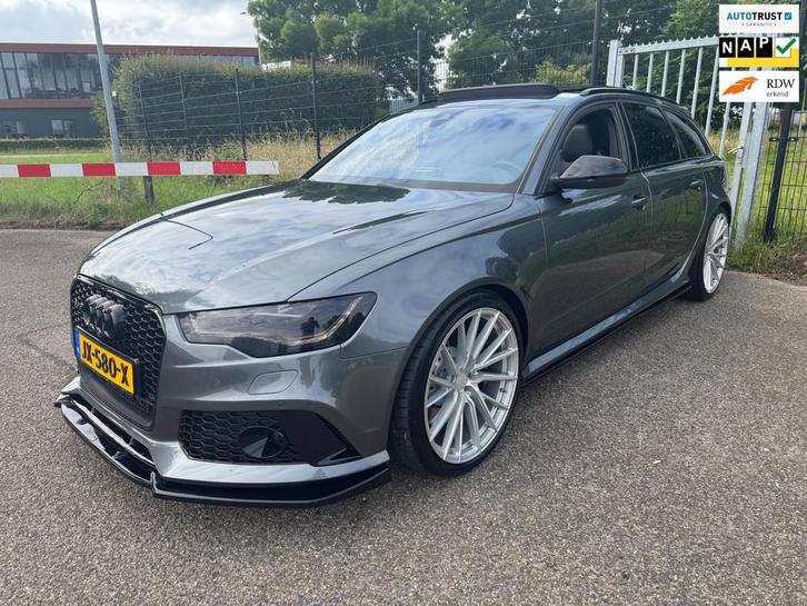 Audi RS6 Avant 4.0 TFSI 720PK quattro Milltek 21inch Maxton, Auto's, Audi, Bedrijf, Te koop, RS6, 360° camera, 4x4, ABS, Achteruitrijcamera