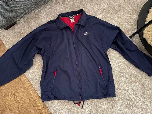Vintage Adidas Windbreaker Jacket Jas - xxl, Kleding | Heren, Jassen | Zomer, Maat 56/58 (XL), Blauw, Ophalen of Verzenden