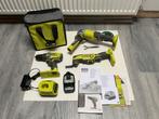 Ryobi One+ machines set, compleet met lader en accu, Ophalen, Zo goed als nieuw