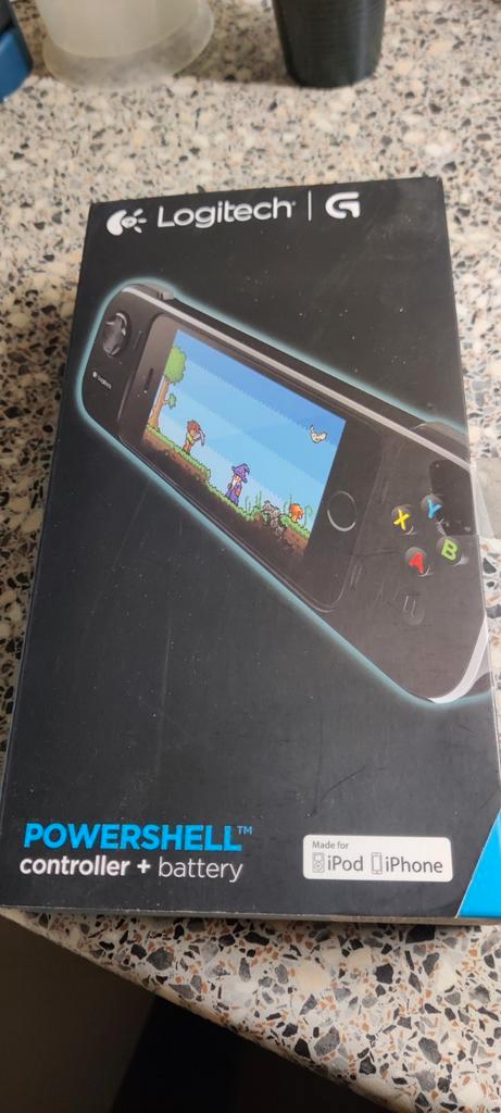 Logitech Powershell Controller + Batterij - Nieuwstaat, Spelcomputers en Games, Spelcomputers | Overige, Nieuw, Ophalen of Verzenden