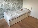 Ikea Malm bed 1 persoons met lattenbodem en lades, Huis en Inrichting, Slaapkamer | Bedden, Ophalen, Gebruikt, 90 cm, Eenpersoons