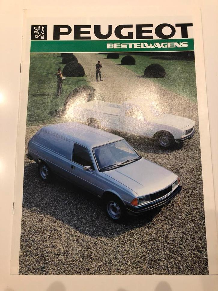 Folder Peugeot bestelwagens 305, 504 1986, Boeken, Auto's | Folders en Tijdschriften, Zo goed als nieuw, Peugeot, Ophalen of Verzenden