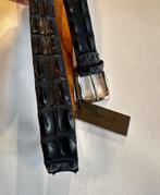 Croco leren riem van D’Amico. Blauw. Maat 110/125. Nieuw, Overige kleuren, Echt leder, Nieuw, Ophalen of Verzenden