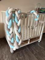 Baby bumper, blauw, voor bed of box, Kinderen en Baby's, Babywiegjes en Ledikanten, Ophalen, Zo goed als nieuw, Overige typen