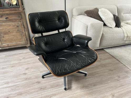 Originele Charles Eames Lounge Chair 670 - Herman Miller, Huis en Inrichting, Fauteuils, Gebruikt, Hout, Leer, Metaal, Ophalen of Verzenden