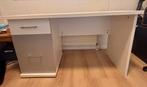 Bureau met lade en opbergvakken - wit, Huis en Inrichting, Bureaus, Ophalen, Zo goed als nieuw