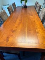 Eettafel en stoelen (set), Huis en Inrichting, Tafels | Eettafels, Ophalen, 200 cm of meer, 50 tot 100 cm, Zo goed als nieuw