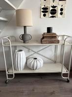 Landelijke houten poer/kandelaar, Huis en Inrichting, Woonaccessoires | Kandelaars en Kaarsen, Ophalen, Zo goed als nieuw, Hout