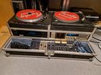 Vintage dj-set in flightcase Technics SL-1410MK2, JVC QL-A5, Ophalen, Gebruikt, Technics