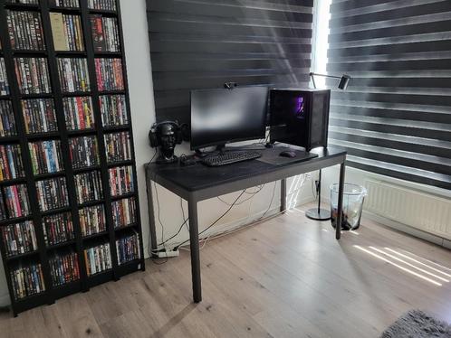 Ideale IDÅSEN Tafel van Ikea , zwart/donkergrijs Mooi! €65,-, Huis en Inrichting, Tafels | Eettafels, Zo goed als nieuw, 50 tot 100 cm
