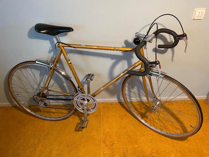 Vintage racefiets, Fietsen en Brommers, Fietsen | Racefietsen, Gebruikt, Overige merken, 10 tot 15 versnellingen, Aluminium, 53 tot 57 cm