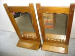 2 x spiegel / zwaar eiken lijst, Ophalen, Minder dan 50 cm, Gebruikt, Minder dan 100 cm