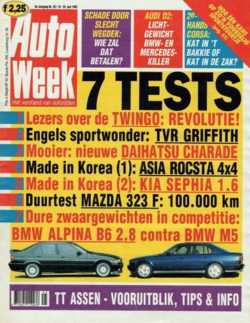 Autoweek 1993 nr. 25 (o.a. BMW Alpina B6 2.8 & BMW M5) beschikbaar voor biedingen
