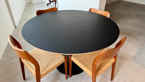 Niels Otto Møller 4 x eetkamerstoel, Huis en Inrichting, Stoelen, Gebruikt, Vier, Hout, Bruin, Ophalen of Verzenden