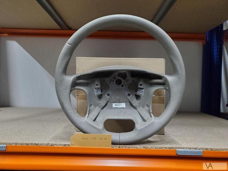 Volvo S60 / V70 2004 tot 2007 beige lederen stuur ERG NETJES, Auto-onderdelen, Besturing, Volvo, Gebruikt, Ophalen of Verzenden