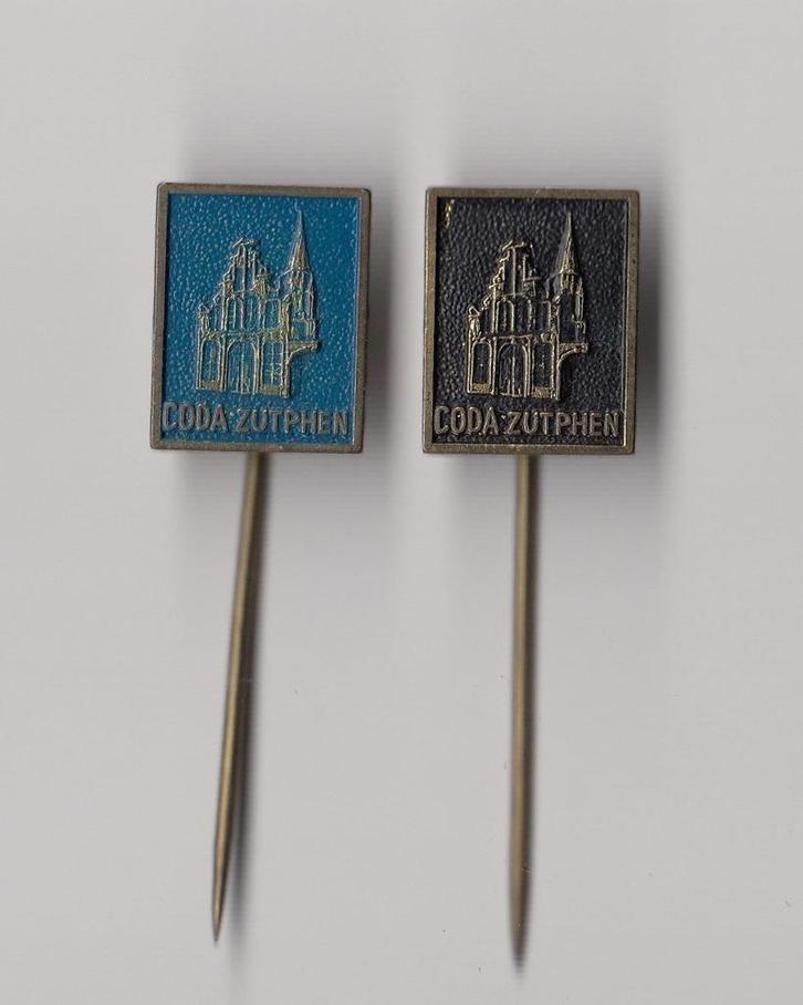Coda Zutphen speldjes, Verzamelen, Speldjes, Pins en Buttons, Gebruikt, Speldje of Pin, Overige onderwerpen, Ophalen of Verzenden
