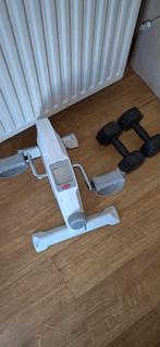 Halterset + Trapfiets, Sport en Fitness, Ophalen of Verzenden, Gebruikt, Armen, Halterset