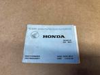 Origineel garantievoorwaarden en couponboekje HONDA, Ophalen of Verzenden, Honda