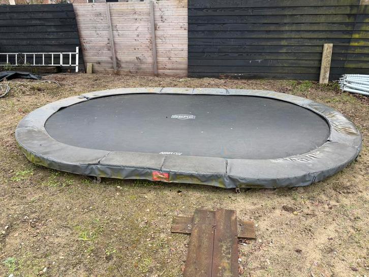Berg Grand Champion ovaal 5,15x3,65, Kinderen en Baby's, Speelgoed | Buiten | Trampolines, Gebruikt, Ophalen