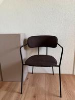 Donkerbruine eetkamerstoel met leuning Kwantum, Huis en Inrichting, Stoelen, Ophalen, Zo goed als nieuw, Bruin, Eén