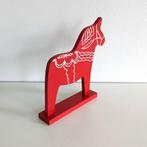 Vintage rood Zweeds Dala Dalarna paard. Hout., Antiek en Kunst, Curiosa en Brocante, Ophalen of Verzenden