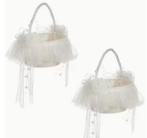 5 Bruidsmeisjes Mandjes met Parel Hengsel, Ophalen of Verzenden, Nieuw, Versiering, Geboorte of Huwelijk