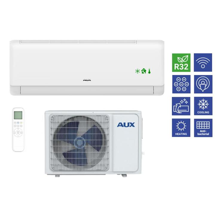 Aux Q/C airco split unit 3.5 kW incl wifi A+++, Witgoed en Apparatuur, Airco's, Nieuw, Wandairco, 100 m³ of groter, 3 snelheden of meer