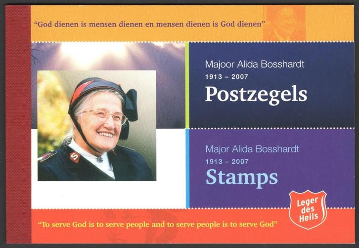 Nederland Prestigeboekje Majoor Bosshardt Leger des Heils, Postzegels en Munten, Postzegels | Nederland, Postfris, Na 1940, Ophalen of Verzenden
