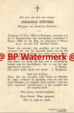 Stevers Susanna 1875 Beemster 1960 de Rijp x Deckwitz - 2175, Bidprentje, Ophalen of Verzenden