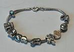 Zilveren armband met zilveren bedels, Ophalen of Verzenden, Zo goed als nieuw, Zilver