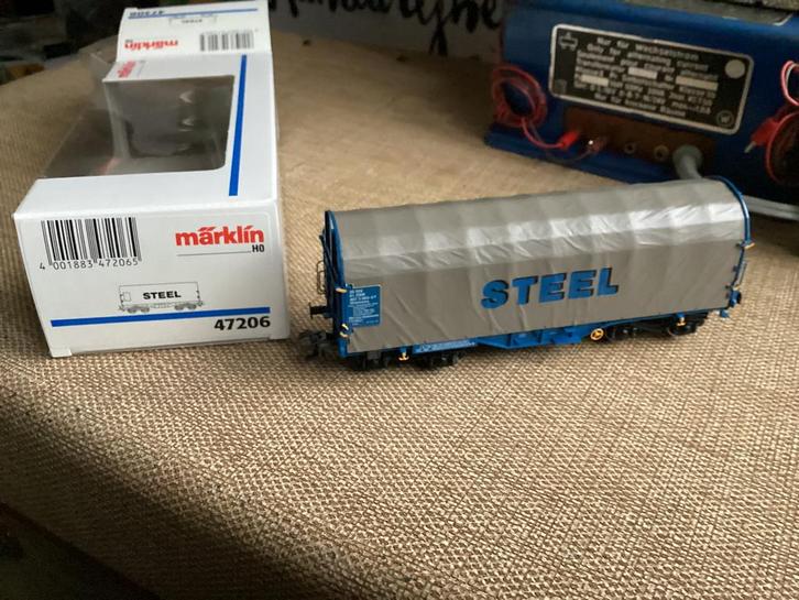 Marklin 47206  ÖBB schuifeilwagen STEEL nieuw in ovp, Hobby en Vrije tijd, Modeltreinen | H0, Nieuw, Wagon, Wisselstroom, Märklin