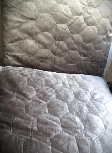 Kussen 2x~Hexagon Sierkussen~Oeko tex~Velours~Nieuwstaat 40 beschikbaar voor biedingen