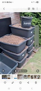 Zwarte grond in kuipen (90L) - met/zonder kuip, Tuin en Terras, Zand, Ophalen, Gebruikt, Overige typen